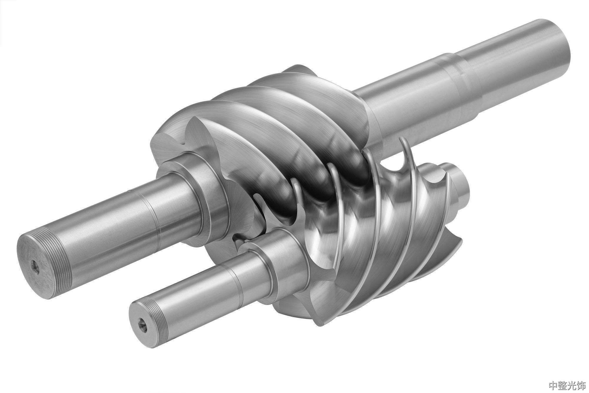 螺桿空壓機轉子拋光效果展示